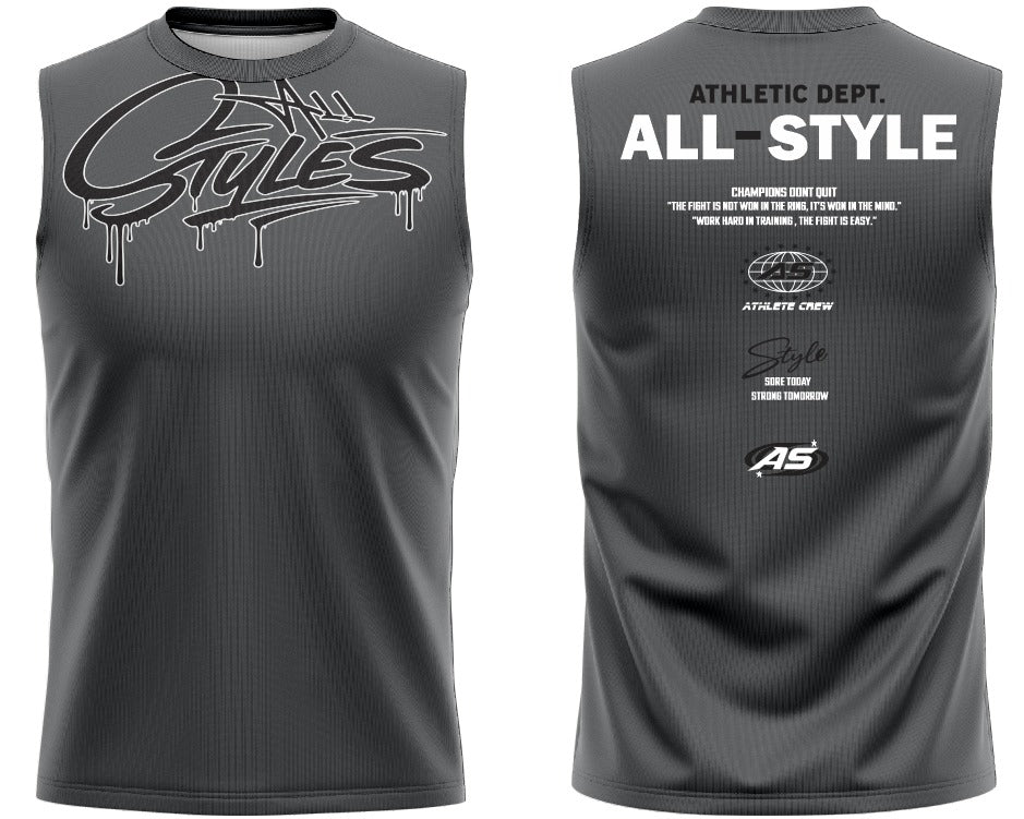 Over Sized Muscle Tee - Graffiti
