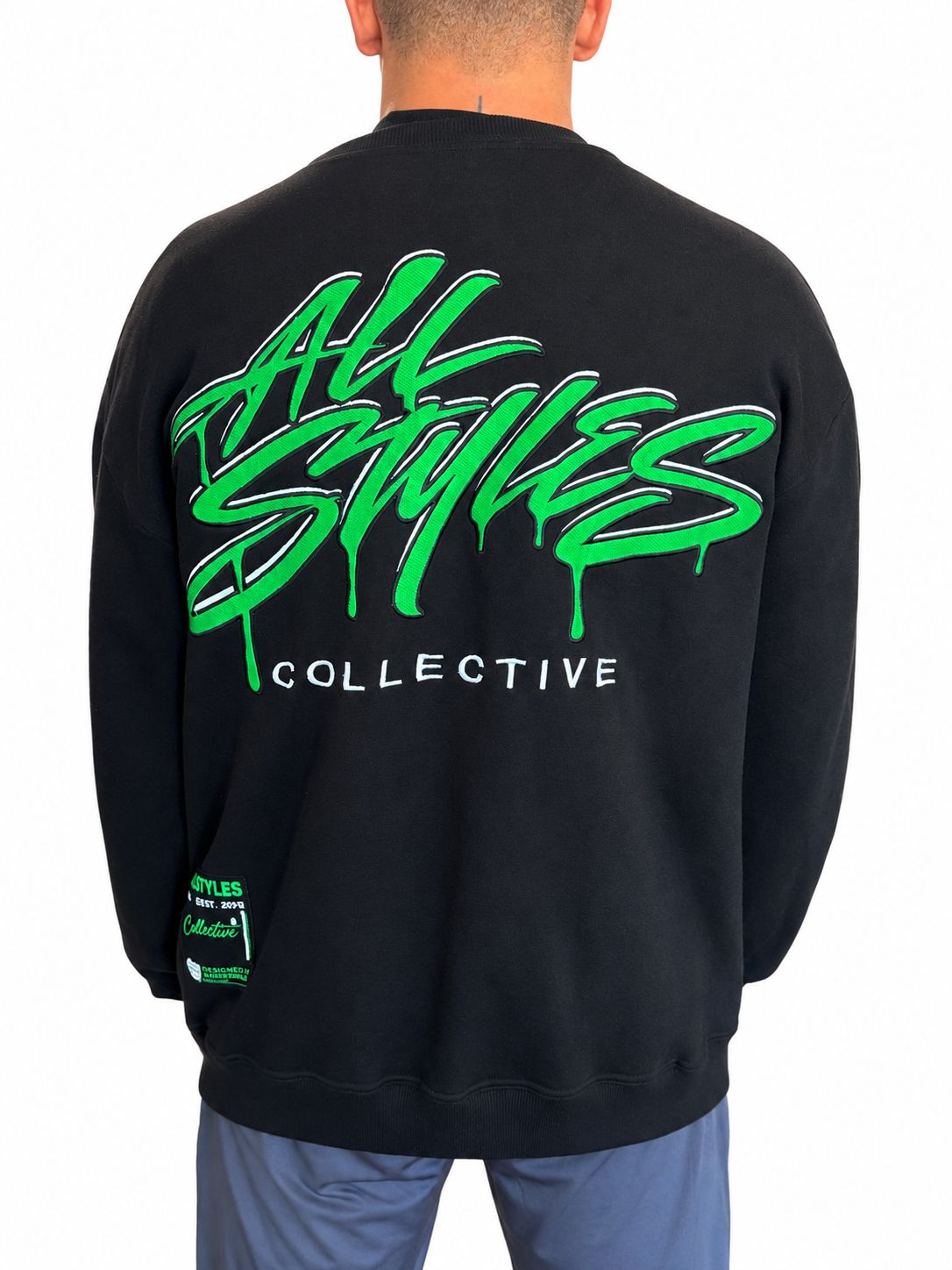 ASC - Graffiti Green Crew Neck